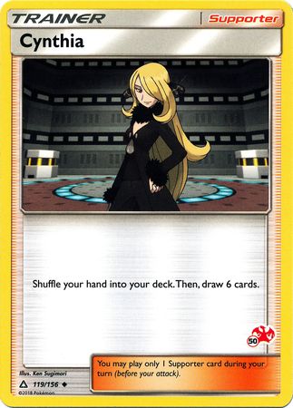 Cynthia (119/156) (Charizard Stamp #50) [Battle Academy 2020] | Pegasus Games WI