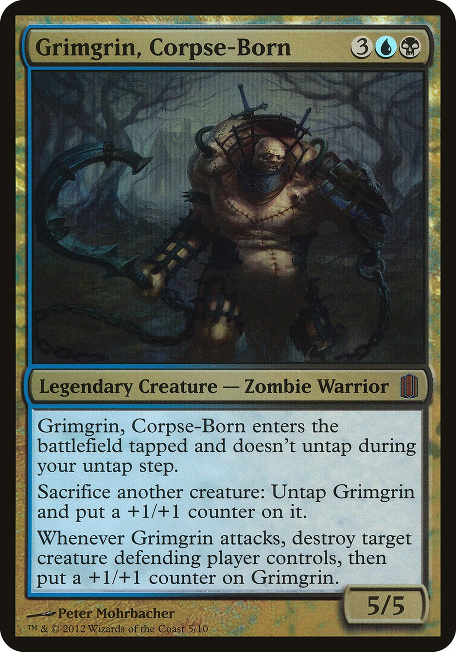 Grimgrin, Corpse-Born (Oversized) [Commander's Arsenal Oversized] | Pegasus Games WI