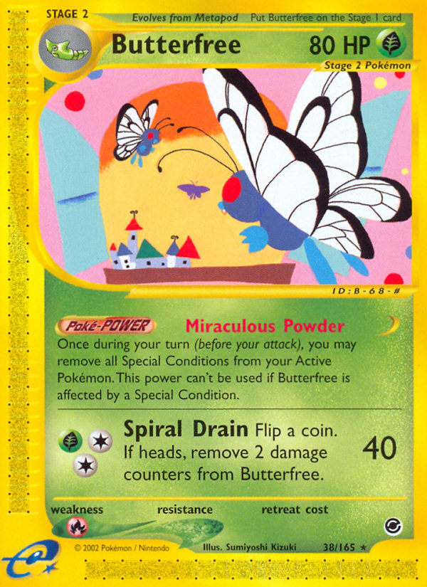 Butterfree (38/165) [Expedition: Base Set] | Pegasus Games WI