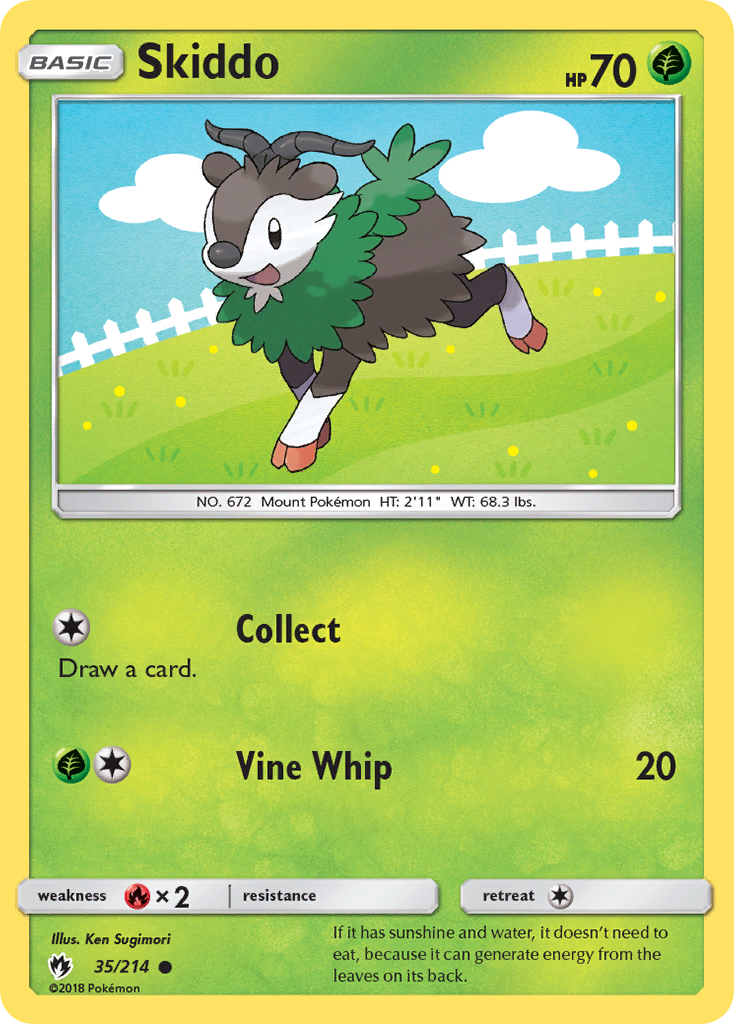 Skiddo (35/214) [Sun & Moon: Lost Thunder] | Pegasus Games WI