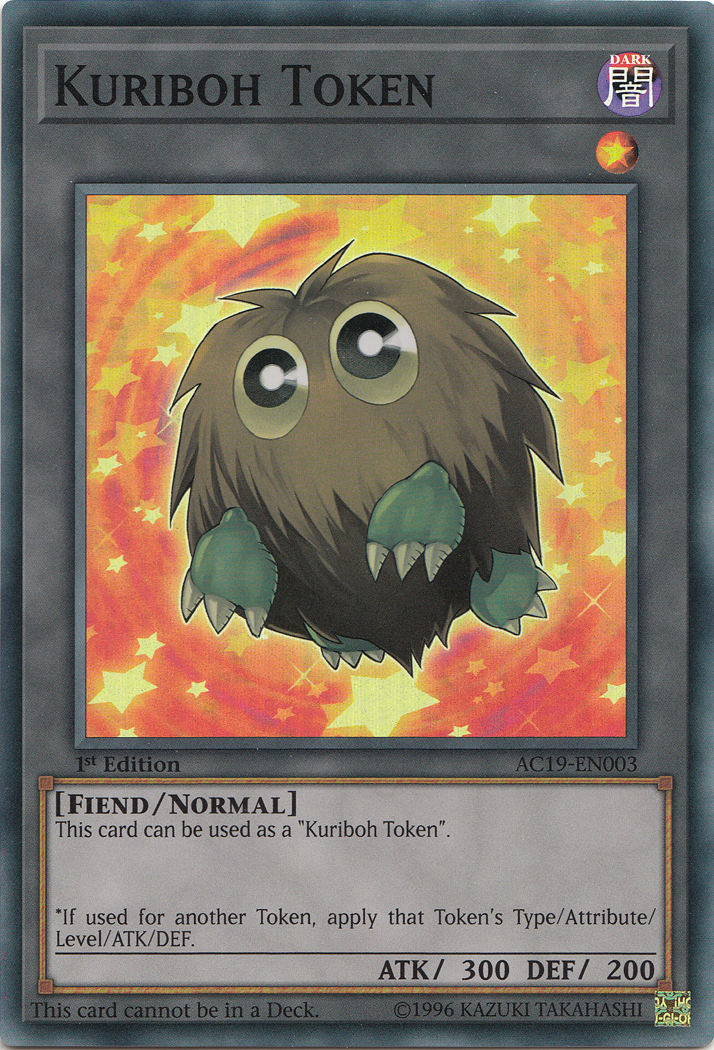 Kuriboh Token [AC19-EN003] Super Rare | Pegasus Games WI