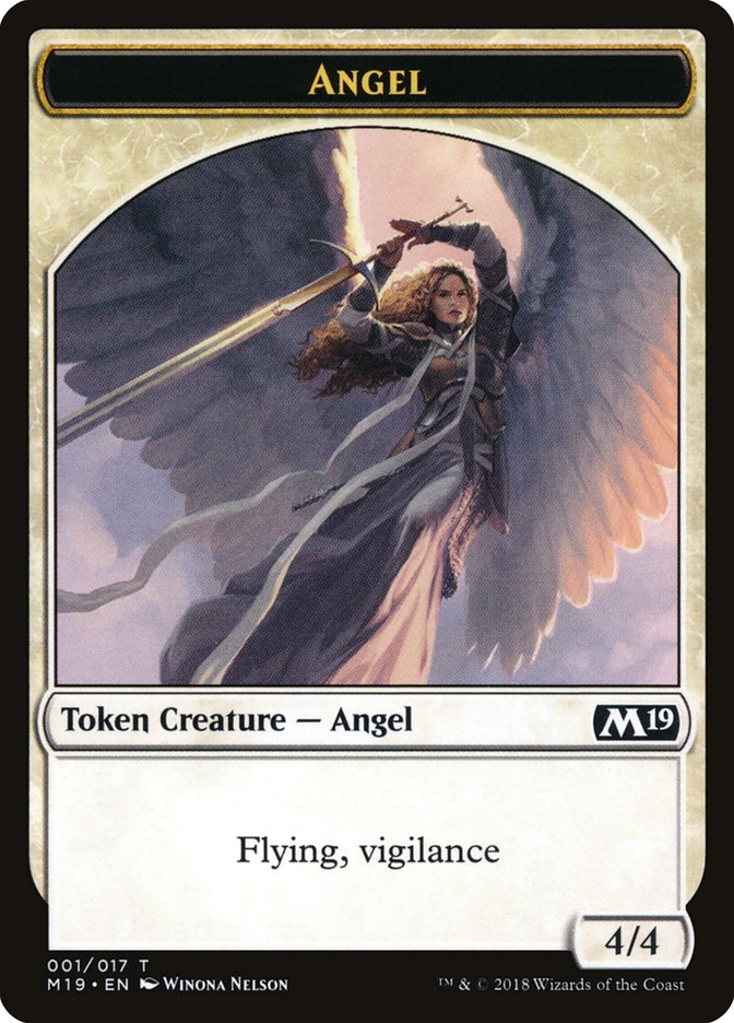 Angel Token [Core Set 2019 Tokens] | Pegasus Games WI