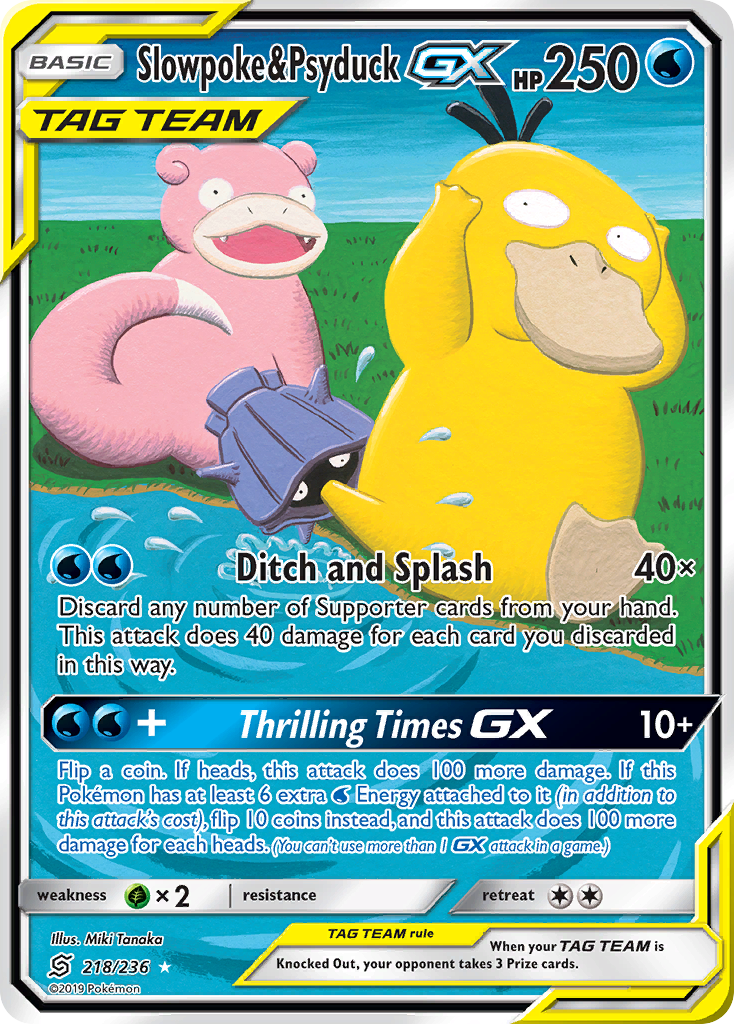 Slowpoke & Psyduck GX (218/236) [Sun & Moon: Unified Minds] | Pegasus Games WI