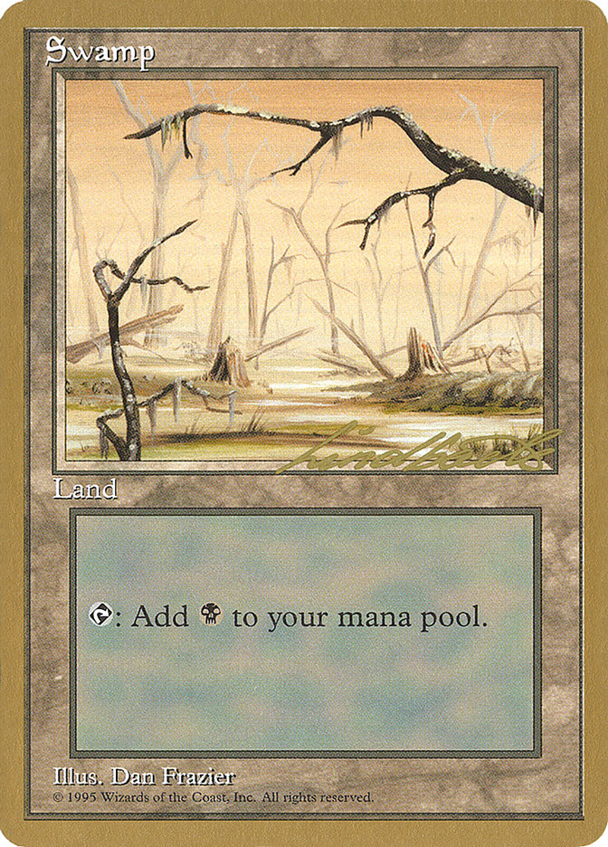 Swamp (ll370) (Leon Lindback) [Pro Tour Collector Set] | Pegasus Games WI