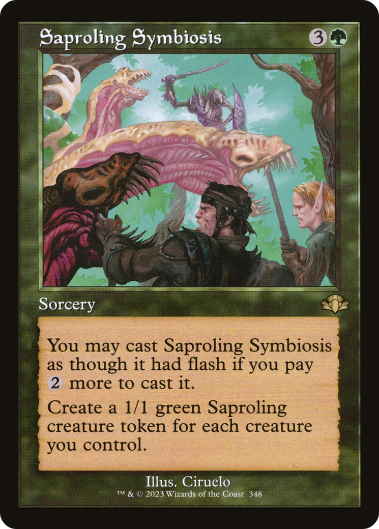 Saproling Symbiosis (Retro) [Dominaria Remastered] | Pegasus Games WI