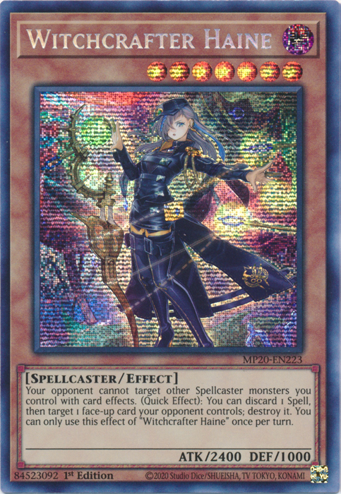 Witchcrafter Haine [MP20-EN223] Prismatic Secret Rare | Pegasus Games WI