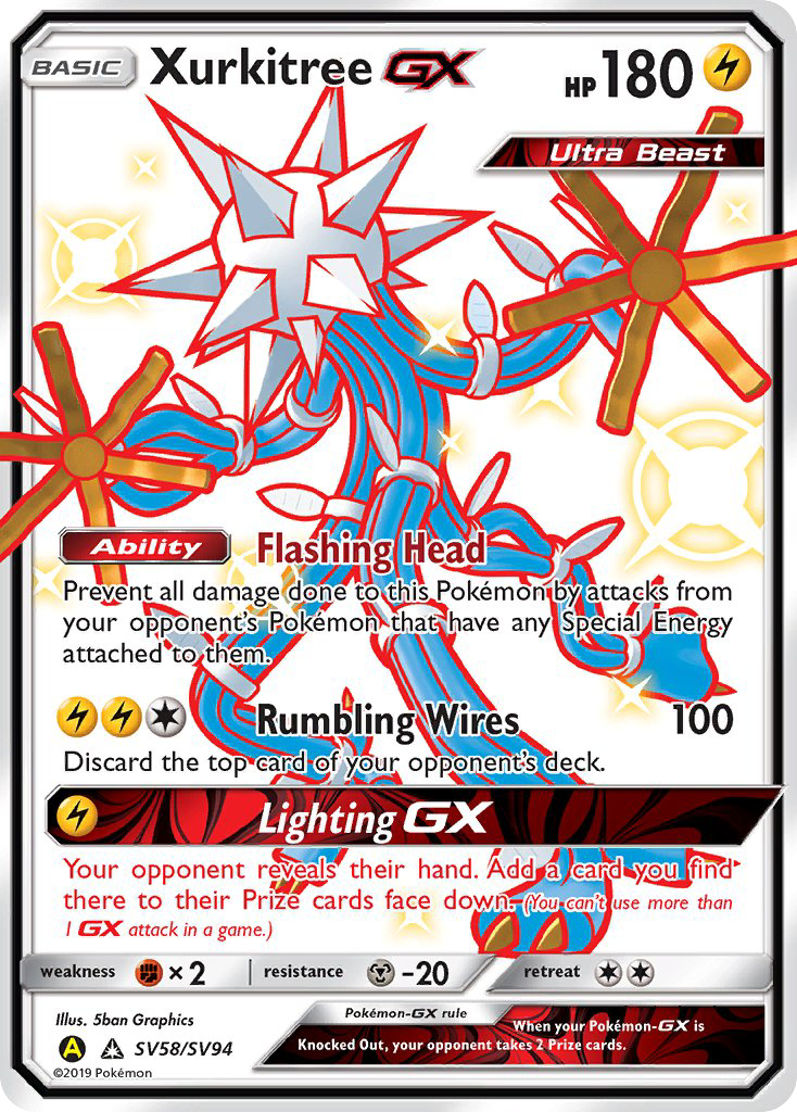 Xurkitree GX (SV58/SV94) [Sun & Moon: Hidden Fates - Shiny Vault] | Pegasus Games WI