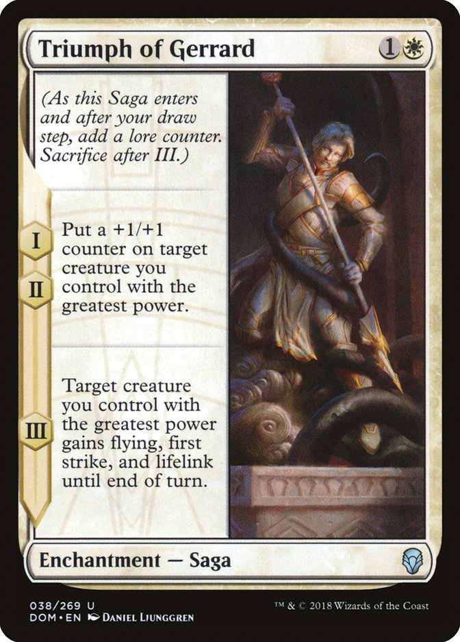 Triumph of Gerrard [Dominaria] | Pegasus Games WI