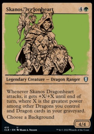 Skanos Dragonheart (Showcase) [Commander Legends: Battle for Baldur's Gate] | Pegasus Games WI