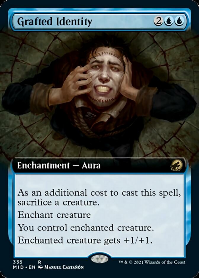 Grafted Identity (Extended Art) [Innistrad: Midnight Hunt] | Pegasus Games WI