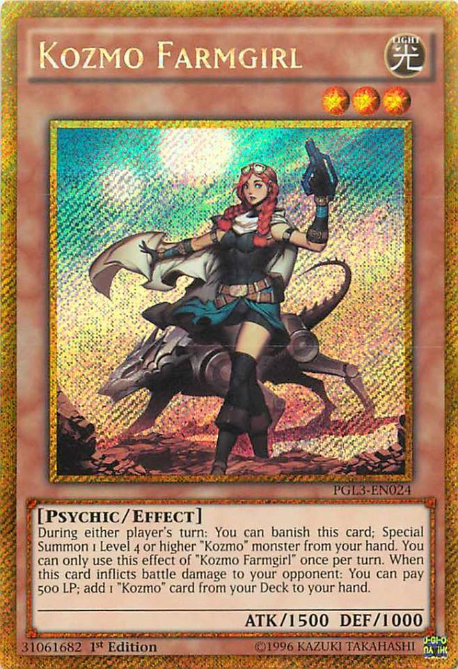 Kozmo Farmgirl [PGL3-EN024] Gold Secret Rare | Pegasus Games WI