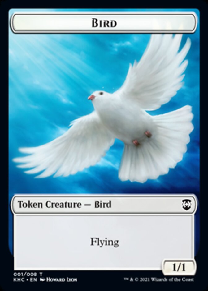 Bird Token [Kaldheim Commander Tokens] | Pegasus Games WI