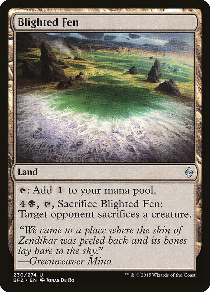 Blighted Fen [Battle for Zendikar] | Pegasus Games WI