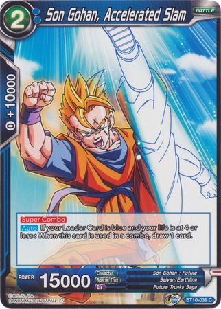 Son Gohan, Accelerated Slam (BT10-039) [Rise of the Unison Warrior 2nd Edition] | Pegasus Games WI