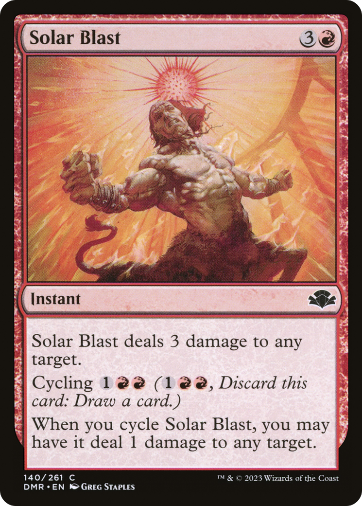 Solar Blast [Dominaria Remastered] | Pegasus Games WI