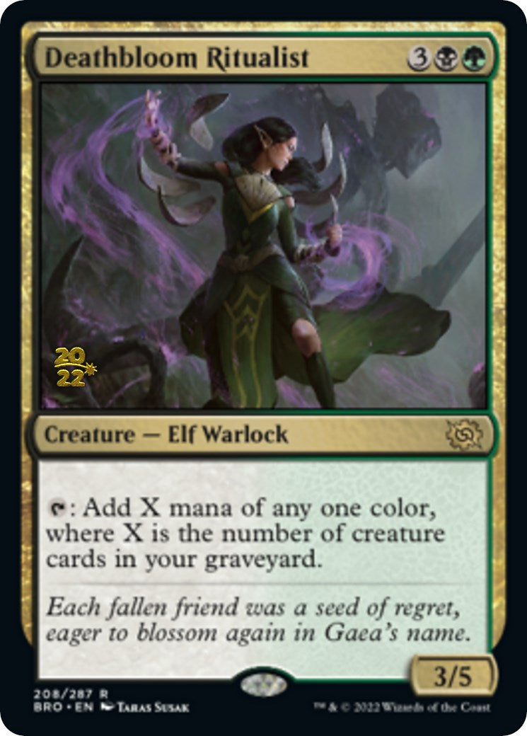 Deathbloom Ritualist [The Brothers' War Prerelease Promos] | Pegasus Games WI