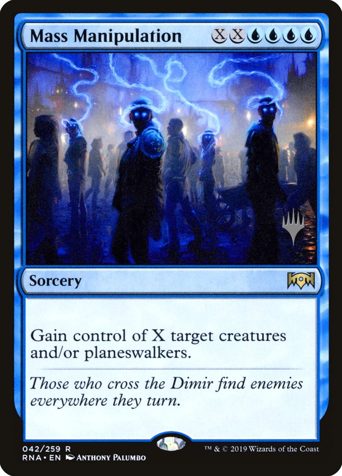 Mass Manipulation (Promo Pack) [Ravnica Allegiance Promos] | Pegasus Games WI