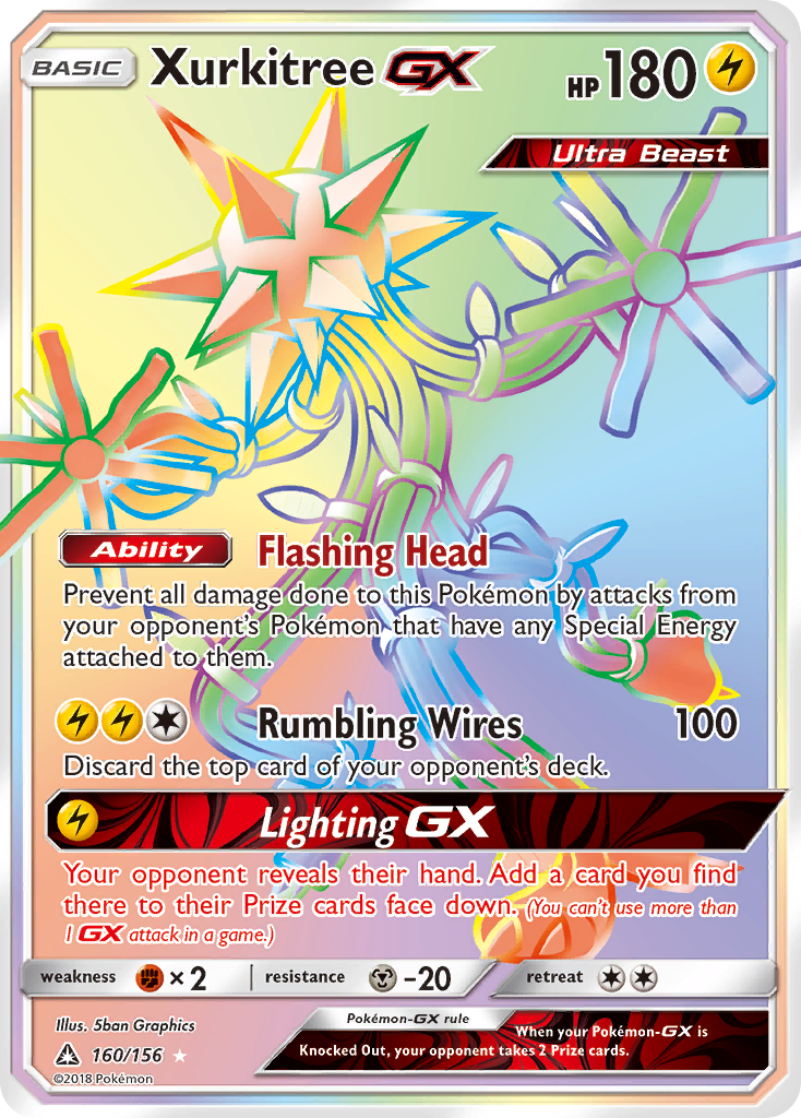 Xurkitree GX (160/156) [Sun & Moon: Ultra Prism] | Pegasus Games WI