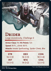 Drider Art Card [Dungeons & Dragons: Adventures in the Forgotten Realms Art Series] | Pegasus Games WI
