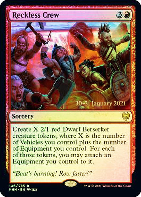 Reckless Crew [Kaldheim Prerelease Promos] | Pegasus Games WI