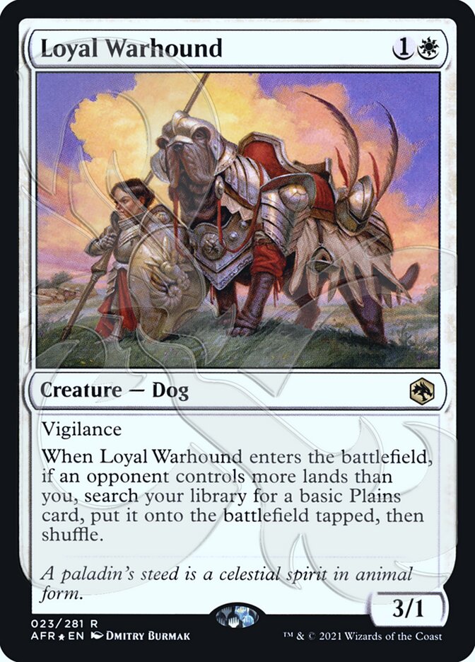 Loyal Warhound (Ampersand Promo) [Dungeons & Dragons: Adventures in the Forgotten Realms Promos] | Pegasus Games WI