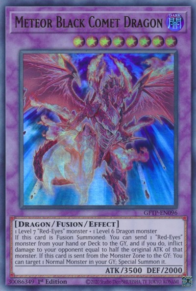 Meteor Black Comet Dragon [GFTP-EN096] Ultra rare | Pegasus Games WI