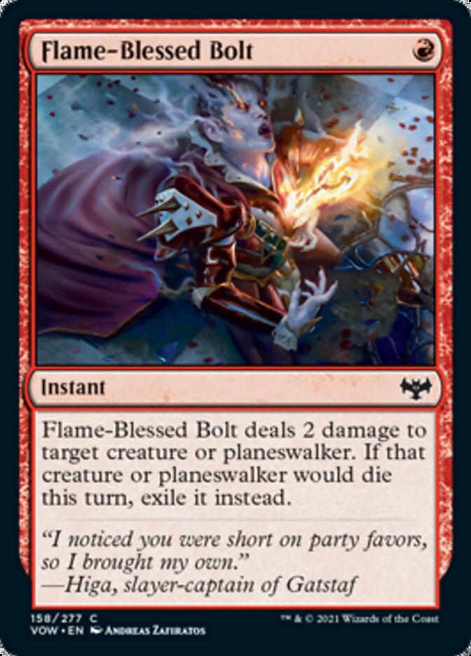 Flame-Blessed Bolt [Innistrad: Crimson Vow] | Pegasus Games WI