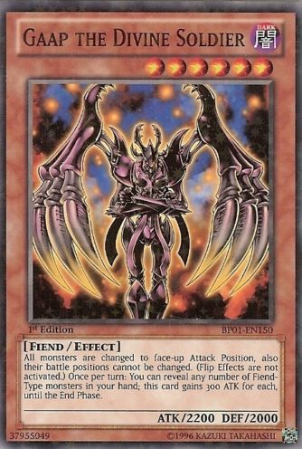 Gaap the Divine Soldier [BP01-EN150] Starfoil Rare | Pegasus Games WI