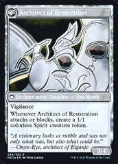 The Restoration of Eiganjo // Architect of Restoration [Kamigawa: Neon Dynasty Prerelease Promos] | Pegasus Games WI