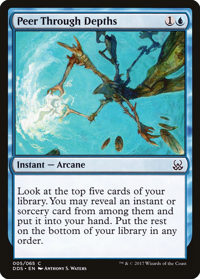 Peer Through Depths [Duel Decks: Mind vs. Might] | Pegasus Games WI