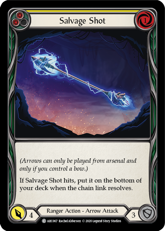 Salvage Shot (Yellow) [ARC067] Unlimited Rainbow Foil | Pegasus Games WI