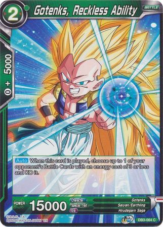 Gotenks, Reckless Ability [DB3-064] | Pegasus Games WI