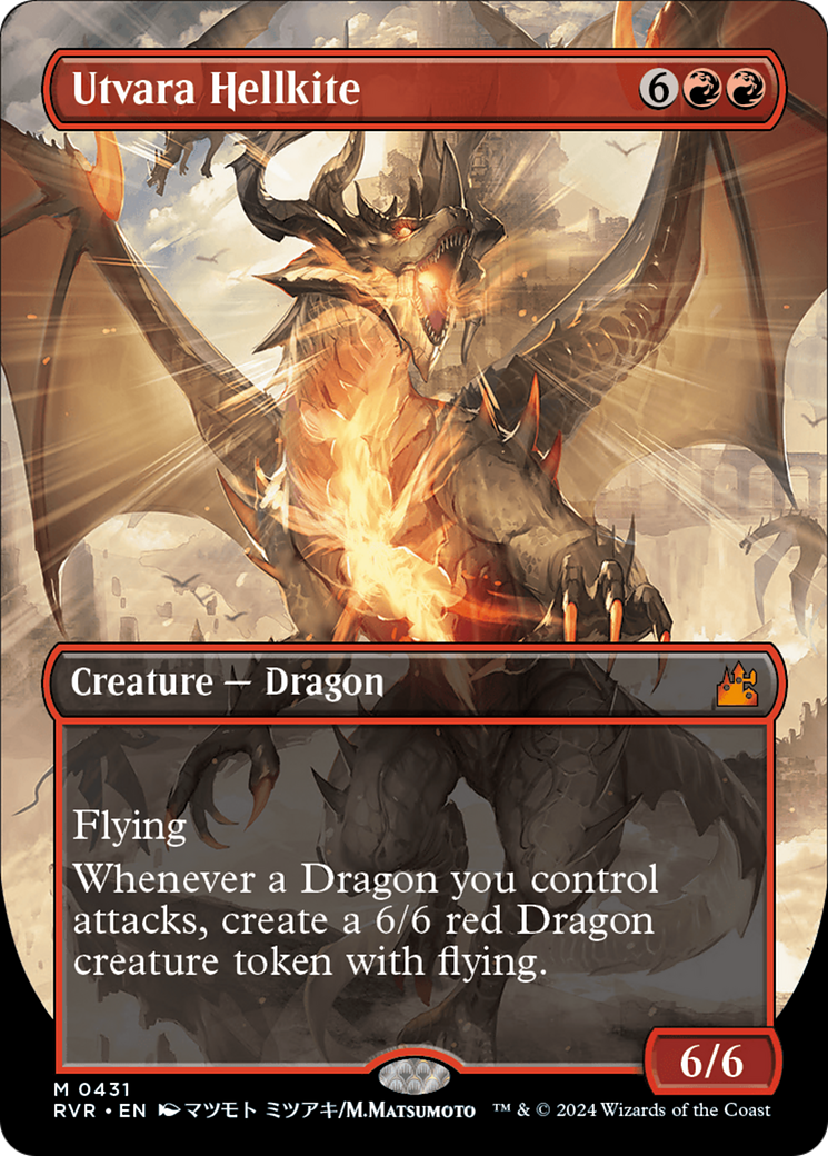 Utvara Hellkite (Anime Borderless) [Ravnica Remastered] | Pegasus Games WI