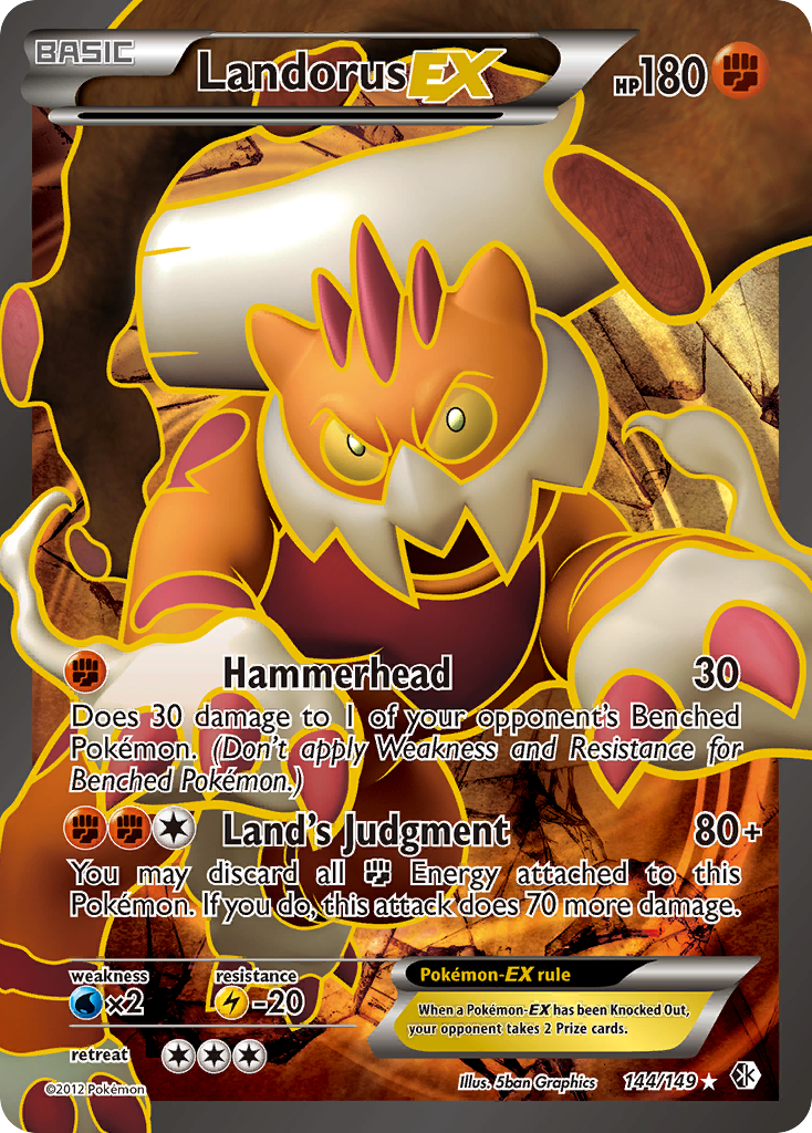 Landorus EX (144/149) [Black & White: Boundaries Crossed] | Pegasus Games WI