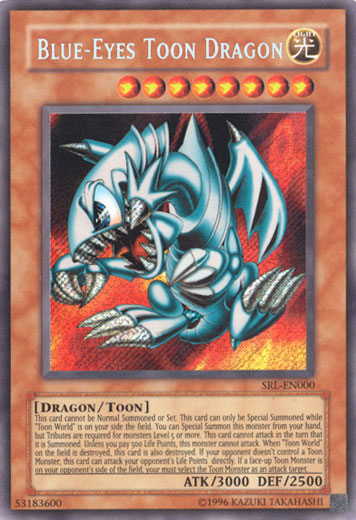 Blue-Eyes Toon Dragon [SRL-EN000] Secret Rare | Pegasus Games WI