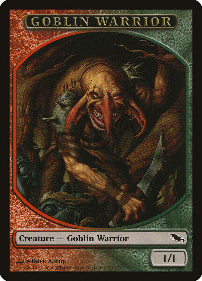Goblin Warrior Token [Shadowmoor Tokens] | Pegasus Games WI