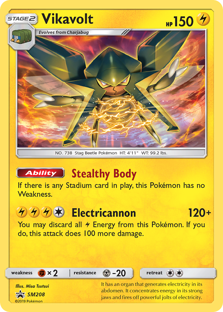 Vikavolt (SM208) [Sun & Moon: Black Star Promos] | Pegasus Games WI