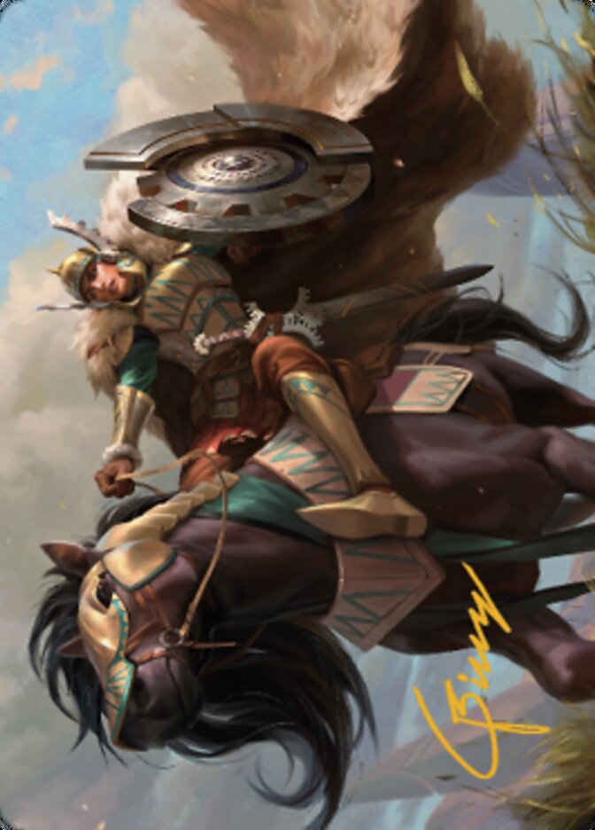 Knight of Dawn's Light Art Card (Gold-Stamped Signature) [Dominaria United Art Series] | Pegasus Games WI