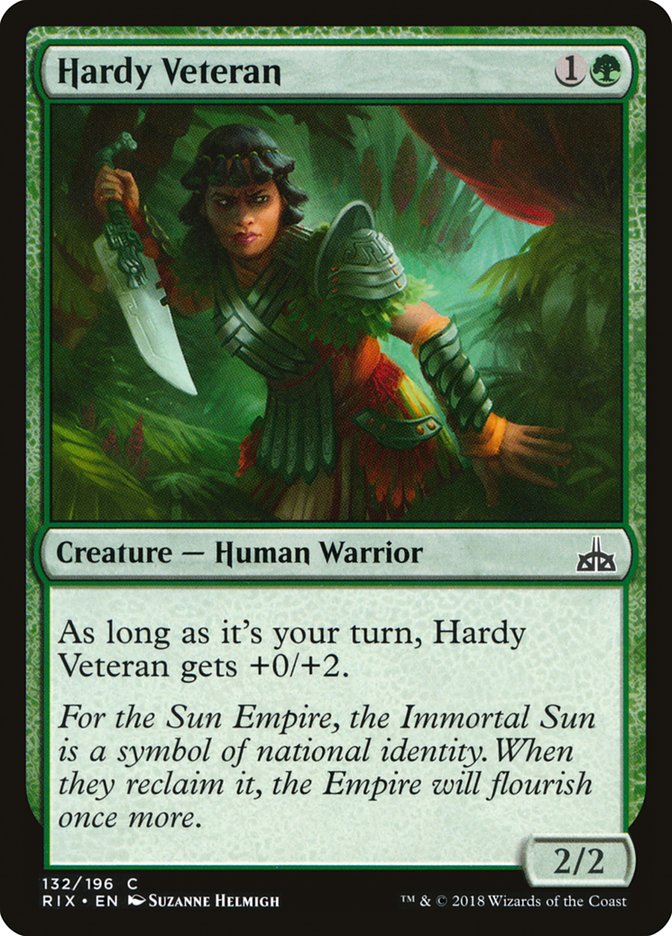 Hardy Veteran [Rivals of Ixalan] | Pegasus Games WI