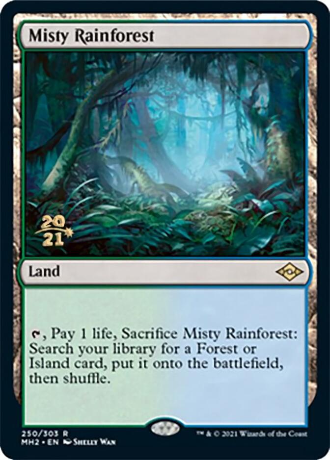 Misty Rainforest [Modern Horizons 2 Prerelease Promos] | Pegasus Games WI