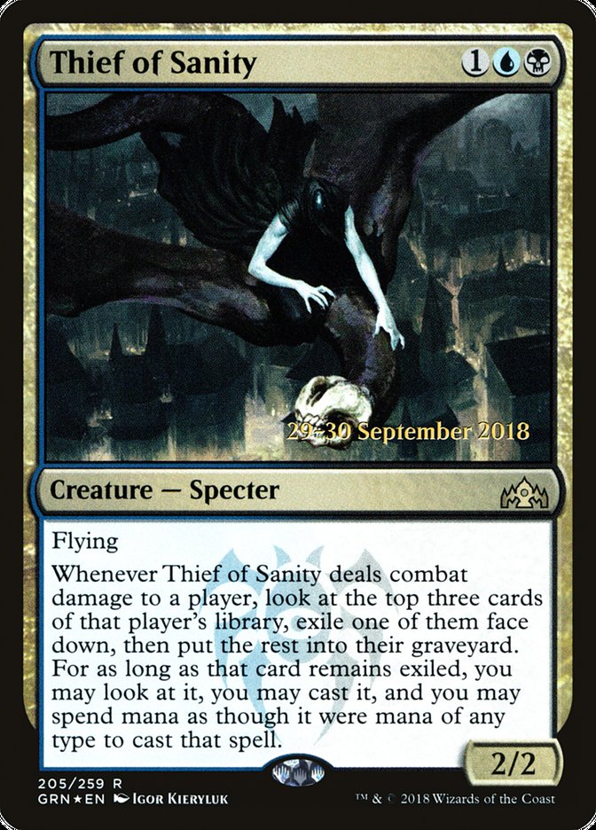 Thief of Sanity [Guilds of Ravnica Prerelease Promos] | Pegasus Games WI