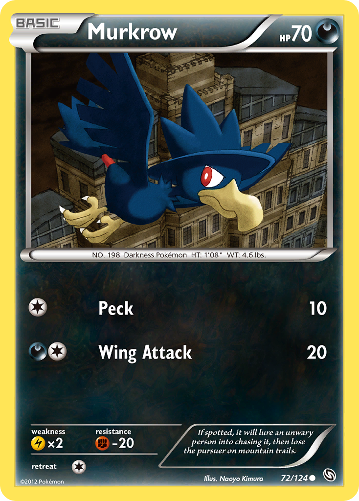 Murkrow (72/124) [Black & White: Dragons Exalted] | Pegasus Games WI