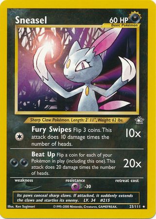 Sneasel (25/111) [Neo Genesis Unlimited] | Pegasus Games WI