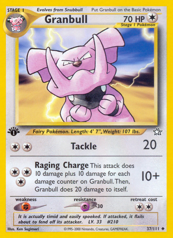 Granbull (37/111) [Neo Genesis 1st Edition] | Pegasus Games WI