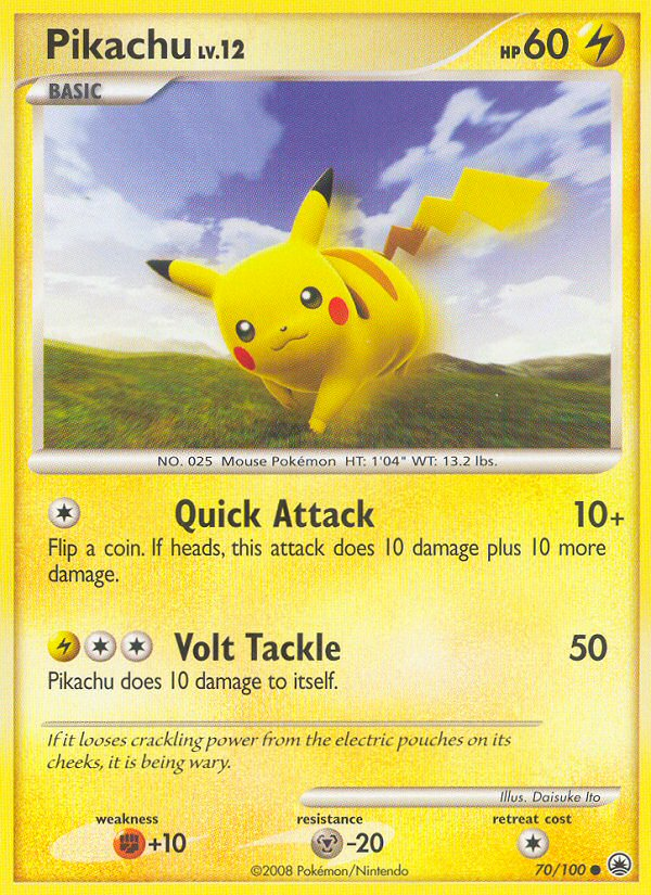 Pikachu (70/100) [Diamond & Pearl: Majestic Dawn] | Pegasus Games WI