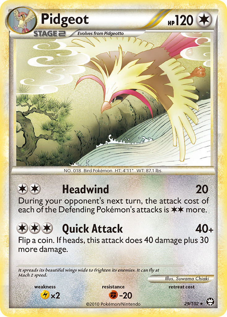 Pidgeot (29/102) [HeartGold & SoulSilver: Triumphant] | Pegasus Games WI
