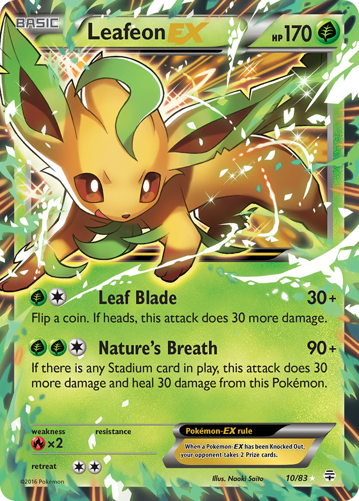 Leafeon EX (10/83) [XY: Generations] | Pegasus Games WI