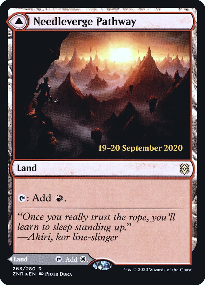 Needleverge Pathway // Pillarverge Pathway [Zendikar Rising Prerelease Promos] | Pegasus Games WI