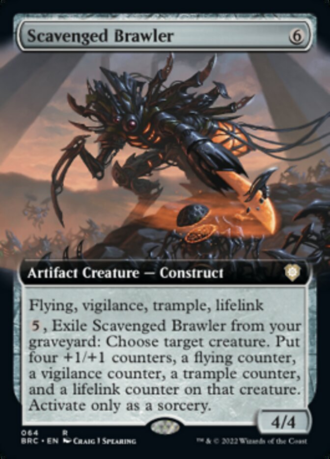 Scavenged Brawler (Extended Art) [The Brothers' War Commander] | Pegasus Games WI