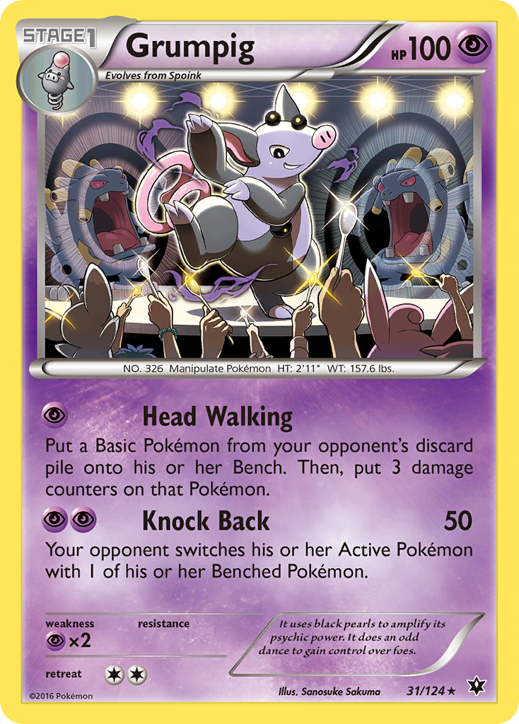 Grumpig (31/124) [XY: Fates Collide] | Pegasus Games WI